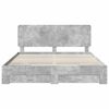 vidaXL Bed Frame Concrete Grey 180 x 200 cm Engineered Wood