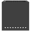vidaXL Smokeless Fire Pit Black 48 x 48 x 50 cm Steel