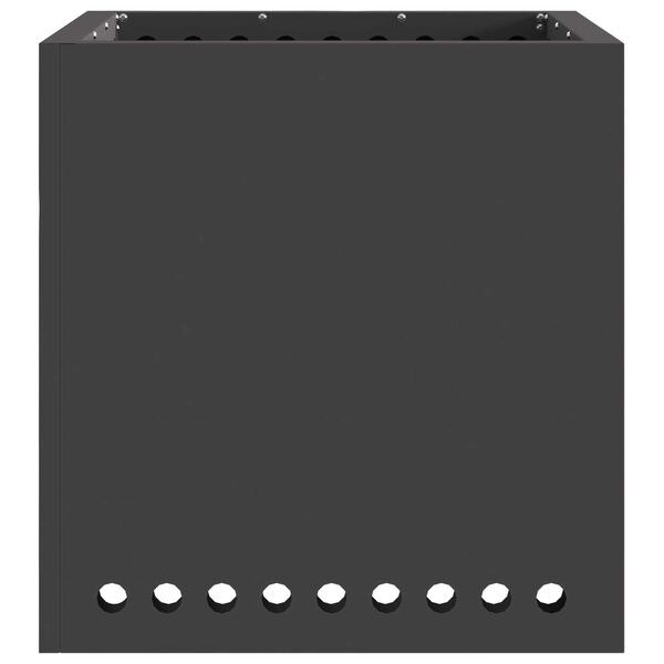 vidaXL Smokeless Fire Pit Black 48 x 48 x 50 cm Steel