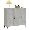 vidaXL Sideboard Concrete Grey 90x34x80 cm Engineered Wood