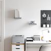 vidaXL Floating Wall Shelves 2 pcs Concrete Grey 23x23.5x3.8 cm MDF