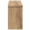 vidaXL Wall-Mounted Coat Rack with Shelf Artisan oak 50 x 16 x 26 cm