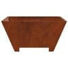vidaXL Fire Pit Brown 60 x 60 x 30 cm Weather Steel