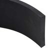 vidaXL Rubber Edge for Snow Plow Black 180x8x1 cm