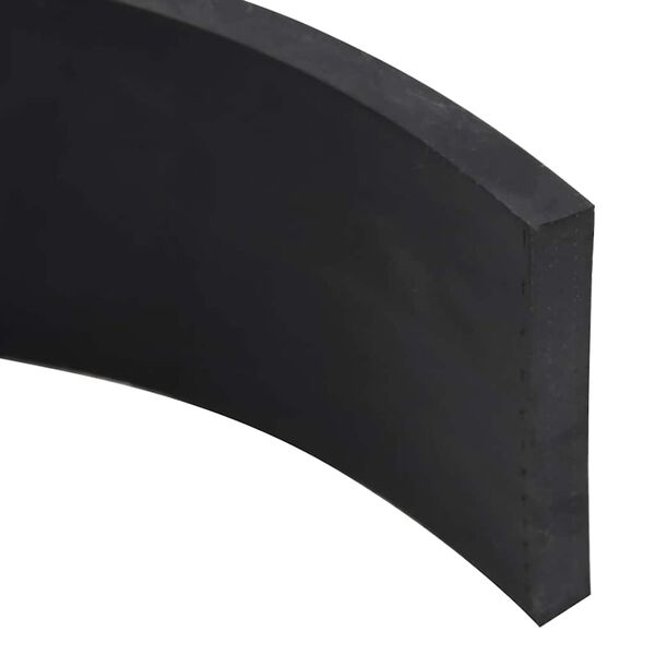 vidaXL Rubber Edge for Snow Plow Black 180x8x1 cm