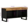 vidaXL TV Cabinet 85x33x43.5 cm Solid Wood Mango
