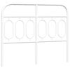 vidaXL Metal Headboard White 120 cm