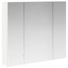 vidaXL Bathroom Mirror Cabinet White 80 x 14.5 x 70 cm Engineered wood