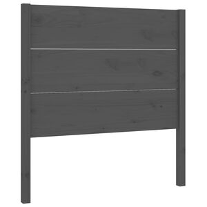 vidaXL Headboard Grey 96x4x100 cm Solid Wood Pine