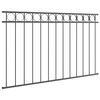 vidaXL Garden Fence Grey Steel