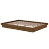 vidaXL Bed Frame without Mattress Honey Brown Solid Wood Double
