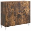 vidaXL Sideboard Smoked Oak 89 x 34.5 x 80 cm Engineered Wood