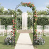 vidaXL Garden Arch with Lock Black 203 x 50 x 218 cm