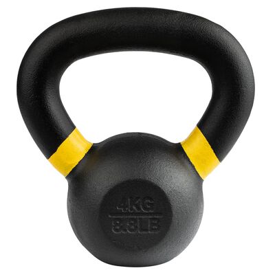 Wonder Core Power Coating Kettlebell 4 kg Black and Yellow