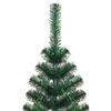 vidaXL Artificial Pre-lit Christmas Tree Green 180 cm PVC and Metal