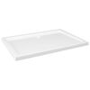 vidaXL Rectangular ABS Shower Base Tray White 80x110 cm