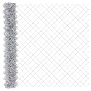 vidaXL Chain Link Fence Silver