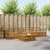vidaXL Outdoor Sofa Set 5 pcs Natural