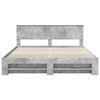 vidaXL Bed Frame Concrete Grey 200 x 200 cm Engineered Wood