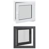 vidaXL Tilt & Turn Basement Window RISOR 60 x 60 cm PVC and Glass