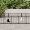 vidaXL Outdoor Dog Kennel Steel 59.28 m&sup2;