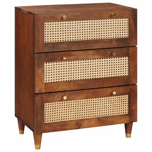 vidaXL Sideboard Brown 60 x 33 x 75 cm Solid Mango Wood