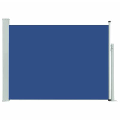 vidaXL Patio Retractable Side Awning 100x500 cm Blue