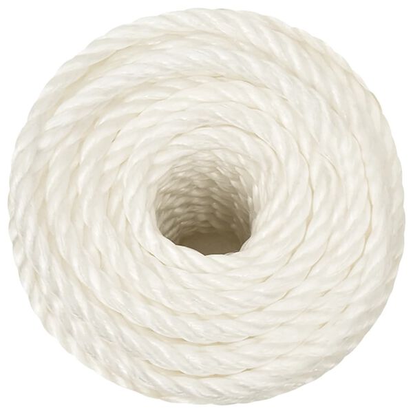 vidaXL Work Rope White 12 mm 250 m Polypropylene