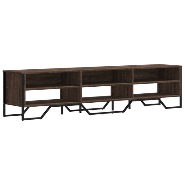 vidaXL TV Cabinet Brown Oak 180x34x41 cm Engineered Wood