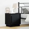 vidaXL Bedside Cabinet 2 pcs Black 44 x 34.5 x 45 cm Engineered Wood