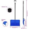 vidaXL Snow Shovel Blue 147 cm Metal