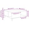 vidaXL Coffee Table Old Wood 80 x 80 x 36.5 cm Engineered Wood