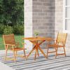vidaXL 3 Piece Garden Dining Set Solid Wood Acacia
