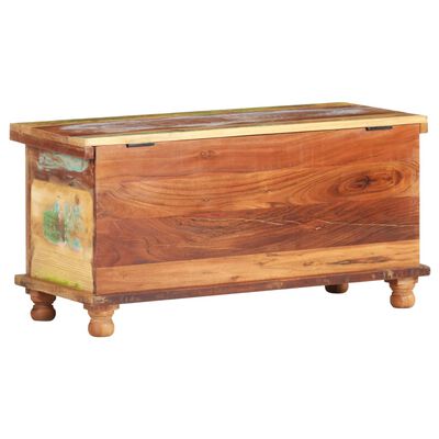 vidaXL Storage Box with Buddha Cladding 90x35x45 cm Reclaimed Wood