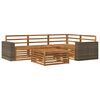 vidaXL Outdoor Sofa Set 5 pcs Natural Solid Acacia Wood