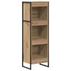vidaXL Book Cabinet Artisian Oak 40 x 30 x 121 cm Engineered Wood