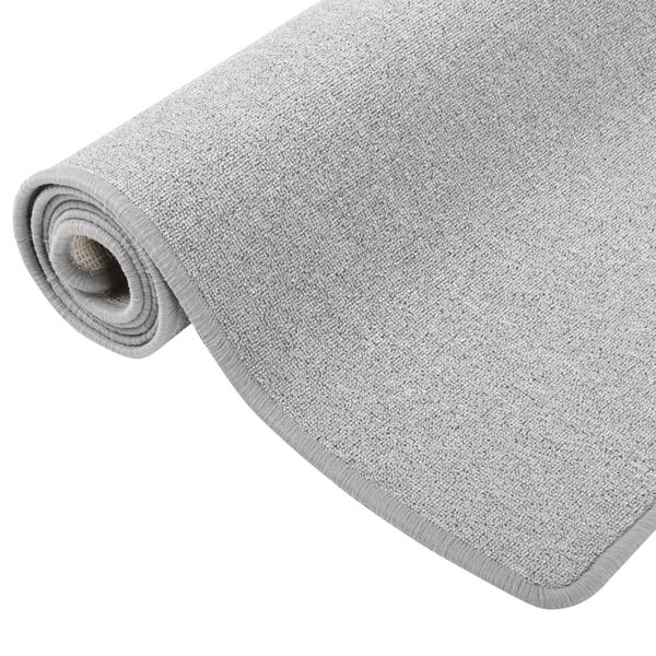vidaXL Carpet Runner Light Grey 80x300 cm