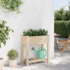 vidaXL Garden Planter Beige 71 x 37 x 76.5 cm Solid Fir Wood