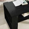 vidaXL Coffee Table Black Oak 66 x 49.5 x 45 cm Engineered Wood