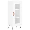 vidaXL Sideboard High Gloss White 34.5x34x90 cm Engineered Wood