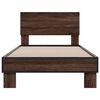 vidaXL Bed Frame without Mattress Brown Oak 100x200 cm