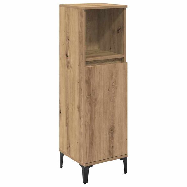 vidaXL Bathroom Furniture Set 3 pcs Artisan Oak Engineered wood