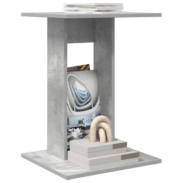 vidaXL Side Table Concrete Grey 45 x 40 x 62.5 cm Engineered Wood