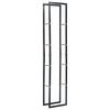 vidaXL Firewood Rack Black 40x25x200 cm Steel