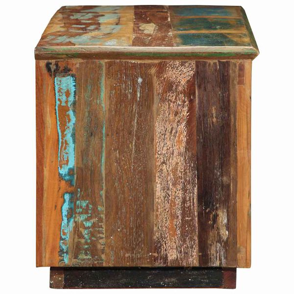 vidaXL Shoe Cabinet Brown 110 x 35 x 40 cm Solid Reclaim wood