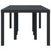 vidaXL Garden Table Anthracite 250 x 100 x 73 cm Poly Rattan