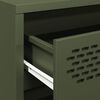 vidaXL Sideboard Olive Green 68x39x58.5 cm Cold-rolled Steel