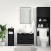 vidaXL Bathroom Sink Cabinet Black Oak 80 x 33 x 60 cm Engineered Wood