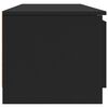 vidaXL TV Cabinet Black 140x40x35.5 cm Engineered Wood