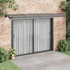 vidaXL Door Canopy Black 400x75 cm Polycarbonate